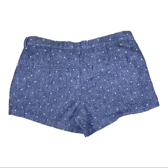 old Navy Linen & Cotton Navy/White Dot Everyday Shorts - Picture 2 of 5